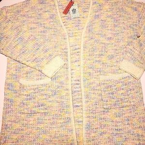NWT Andree by Unit Holographic Pastel Cardigan
